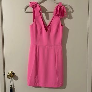 Amanda Uprichard - ALLORA DRESS IN SHOCKING PINK - XS.